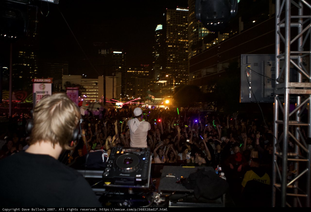 Nighttime DJ in the Urban Jungle