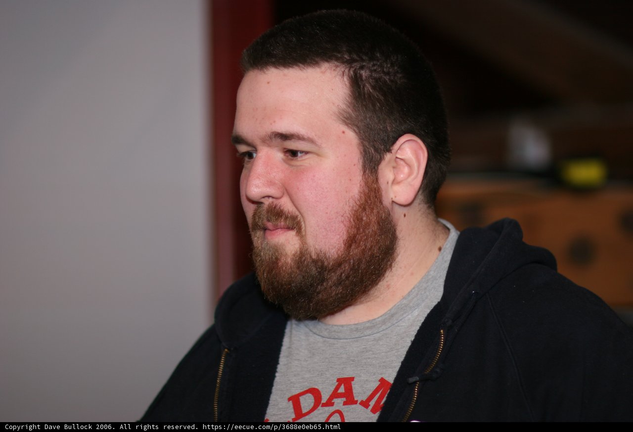 The Bearded Man in Black Hoody
