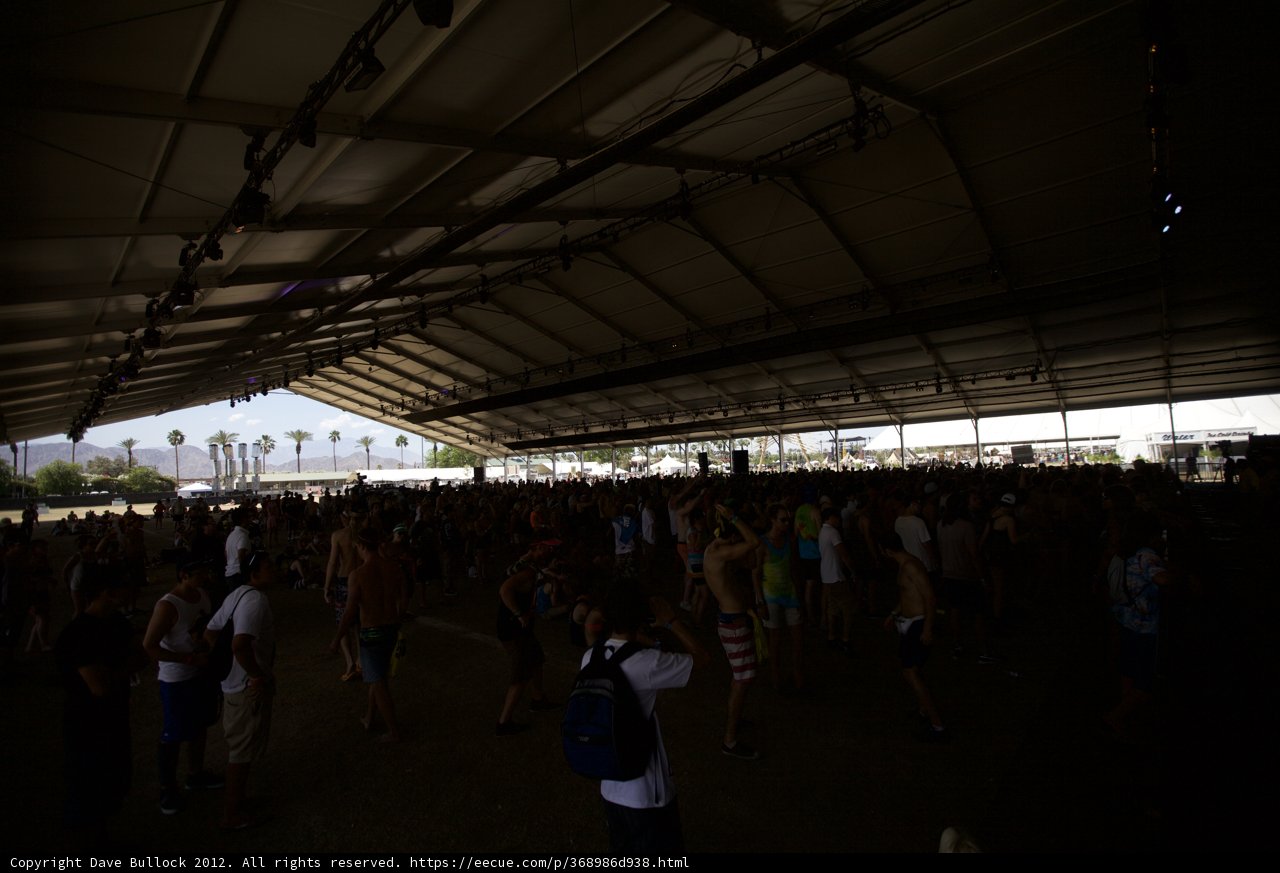 Crowd at Coachella Tent
