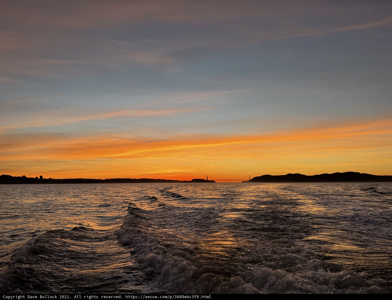 A Serene Sunset on San Francisco Bay