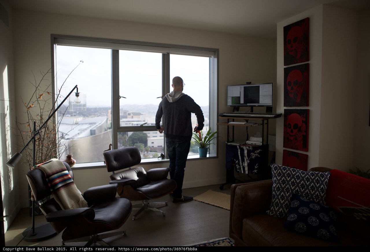 Window Gazing in DTLA Apartment