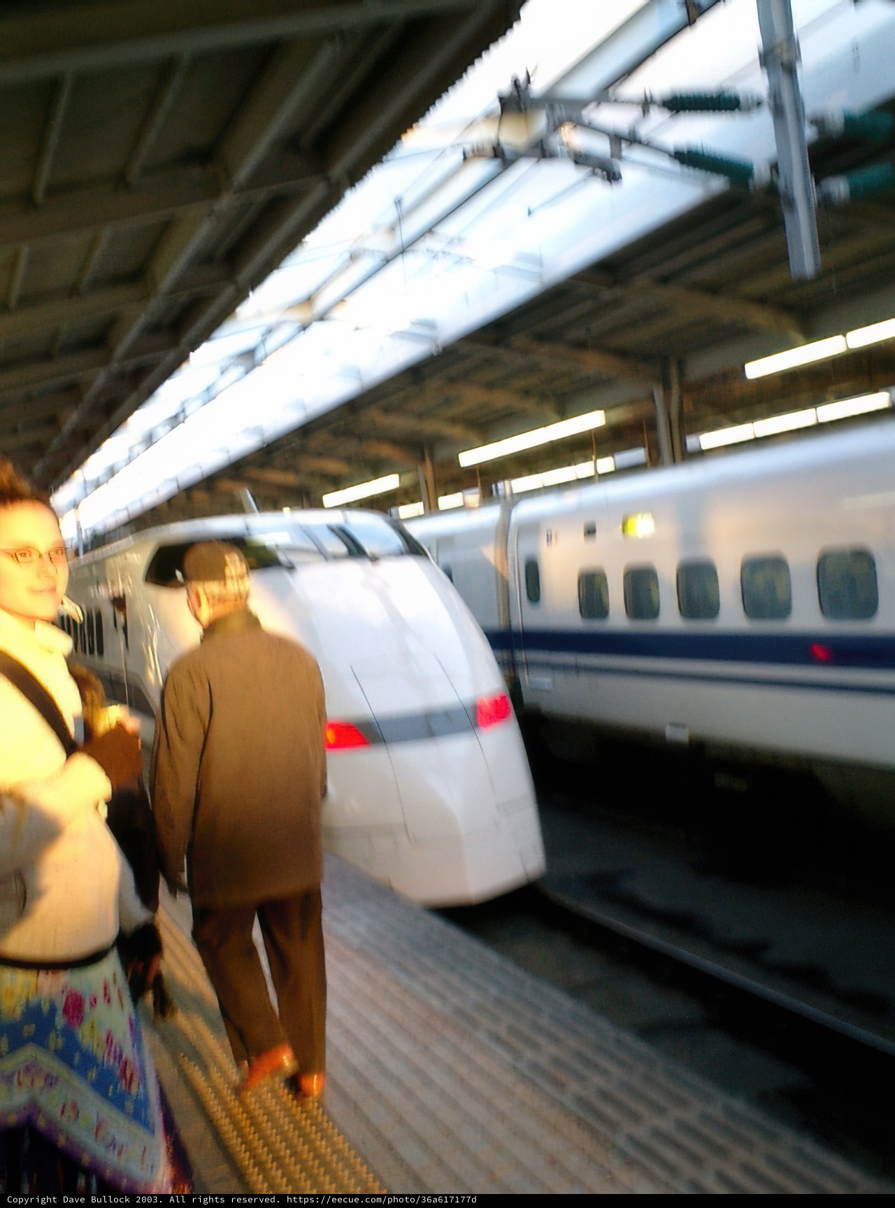 Waiting at the Bullet Train Station