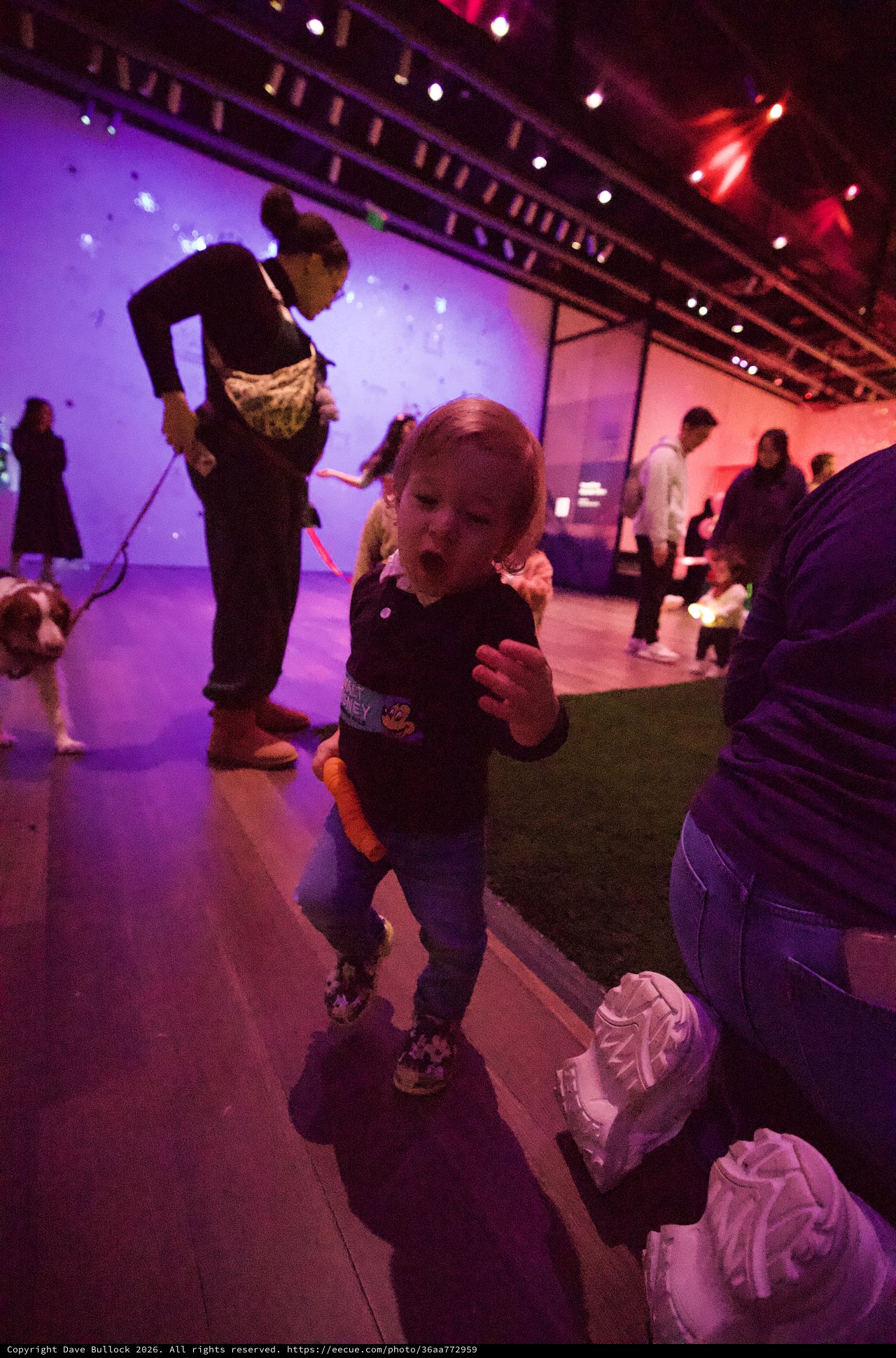 Toddler Dancing at Baby Rave Event
