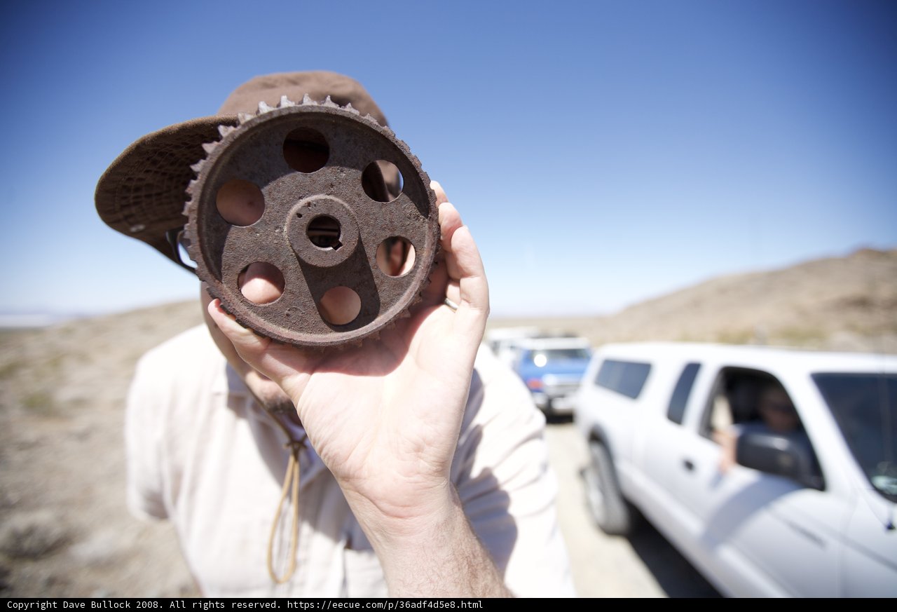 The Man and the Rusty Wheel