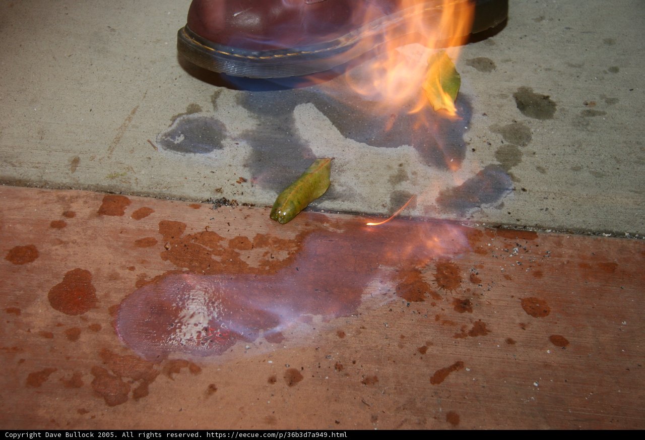 Burning Shoe, Singeing Foot
