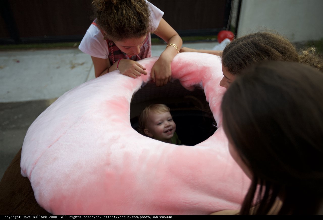 Baby's Delight Inside Giant Plush Donut Toy