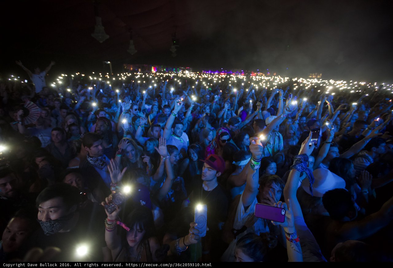 Phone Lights Up the Night Sky