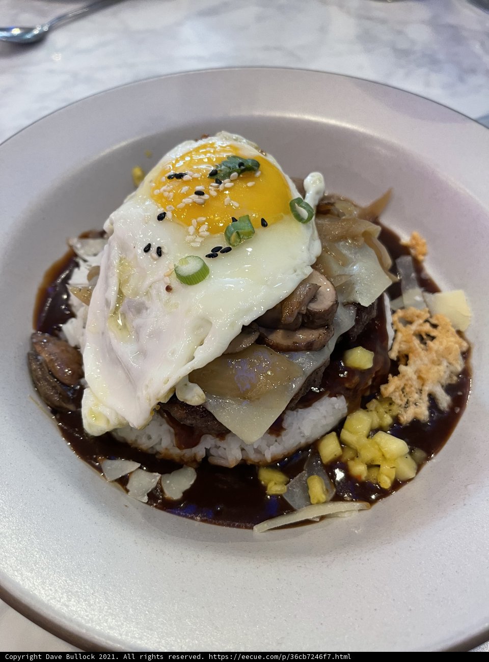 Egg-topped Burger Delight
