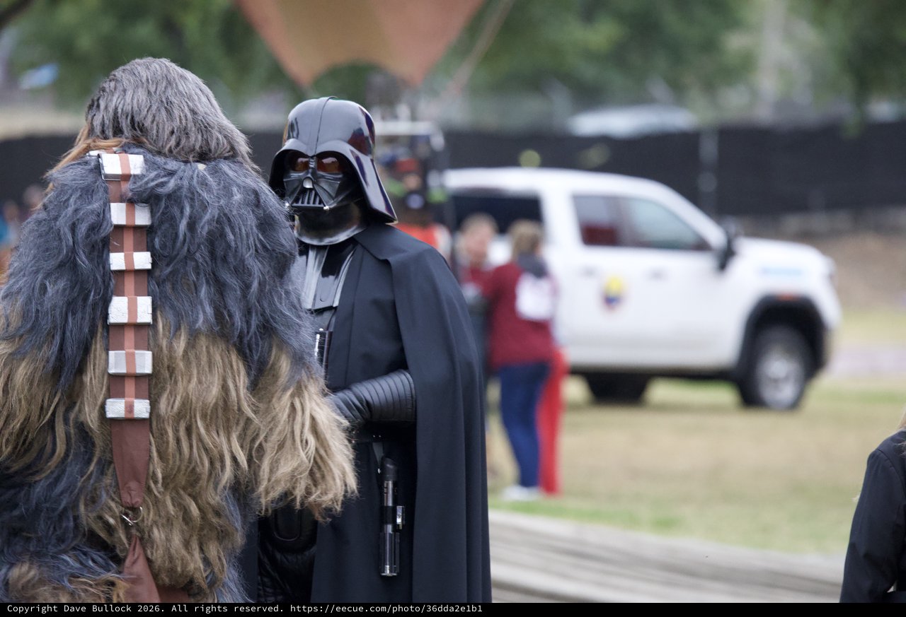 Darth Vader and Chewbacca at Balloon Festival