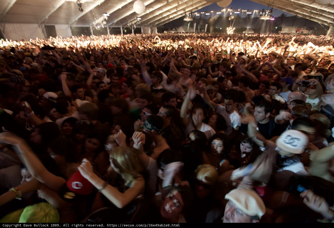 Coachella 2009 Concert Crowd Goes Wild