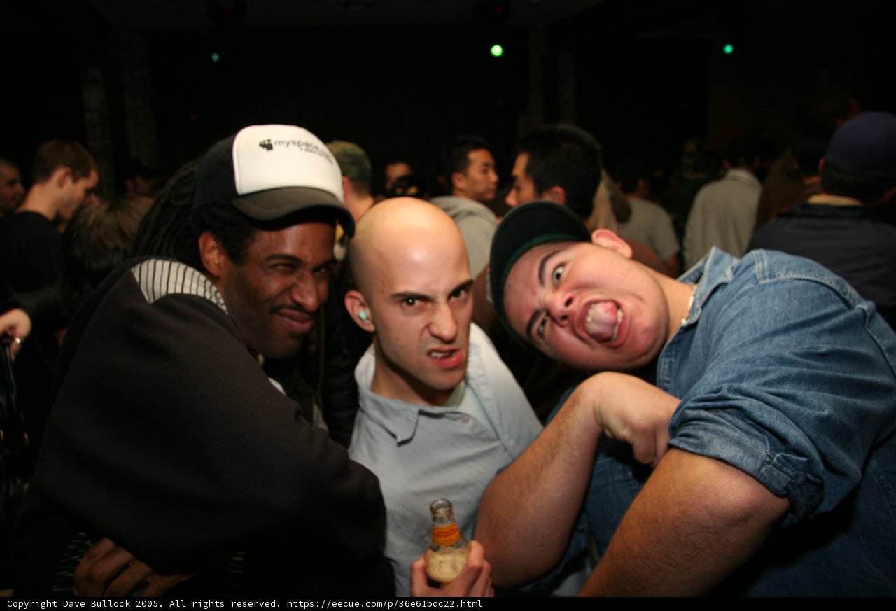 Three Men Ready to Party