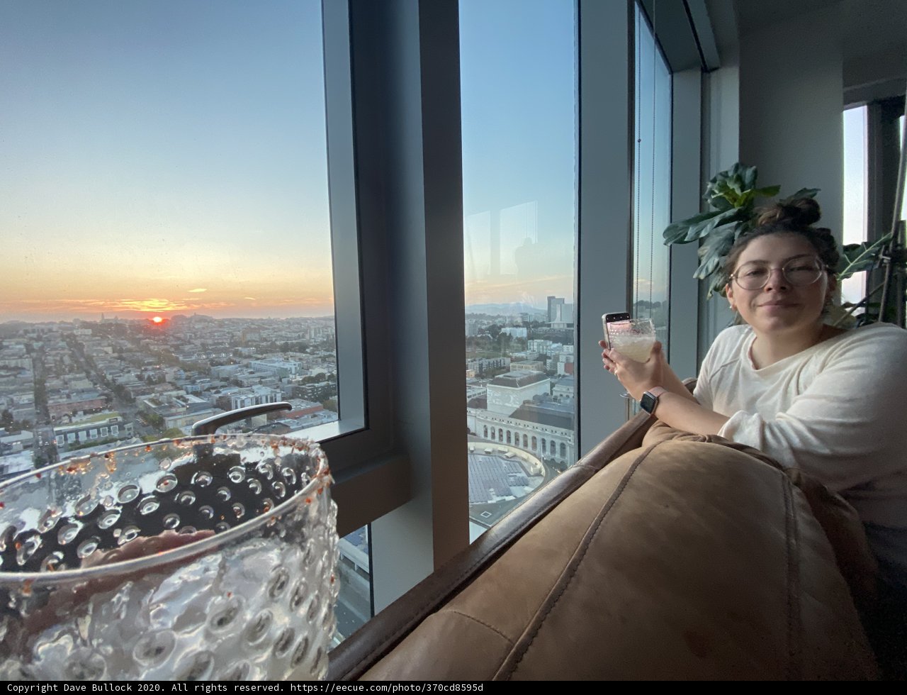 Relaxing with a Glass of Wine on the Balcony