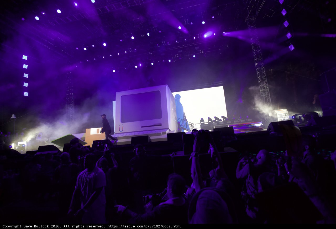 Purple Spotlight on Stage