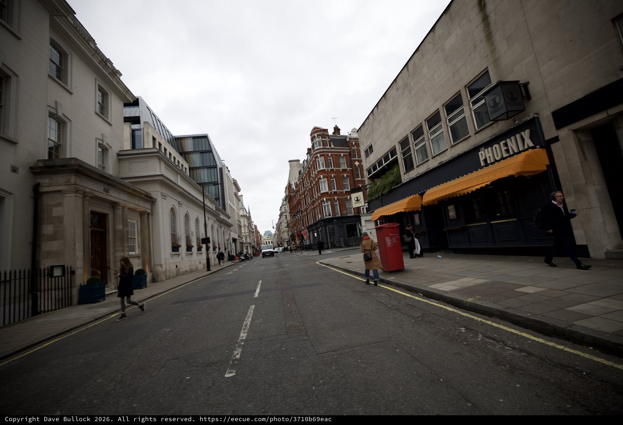 Quiet London Street with Historic Architecture