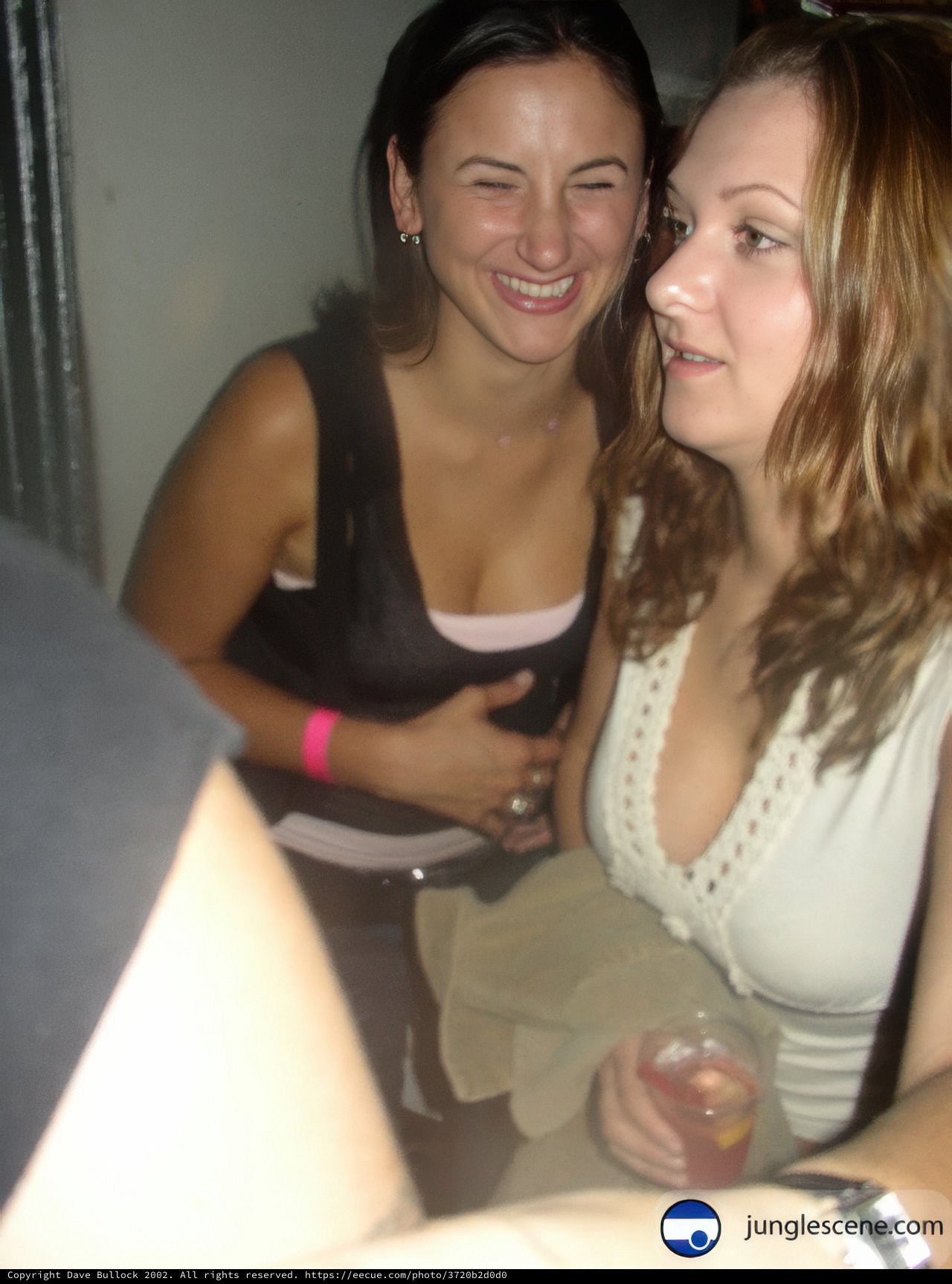 Stylish Woman Enjoying Drinks with Friends