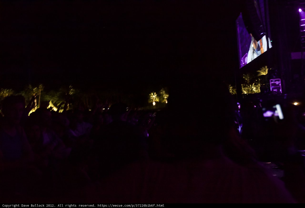 Nighttime Concert Crowd Silhouette