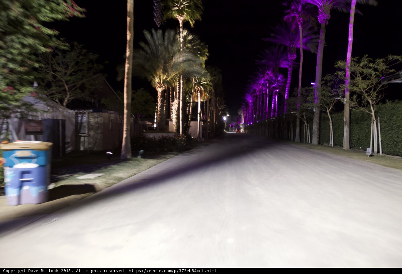 Purple Glow on Urban Streets