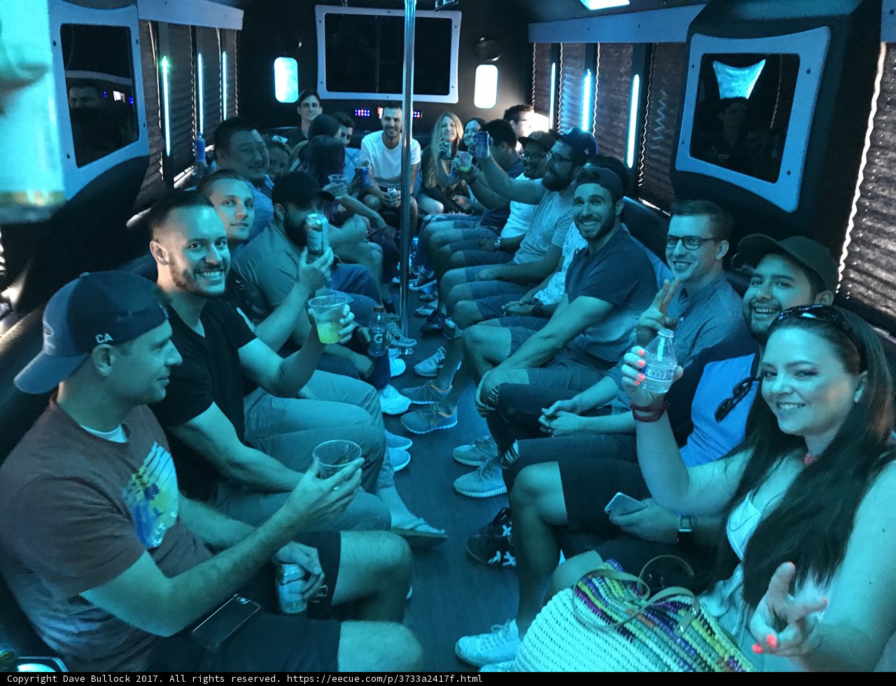 Nightlife Bus Ride with Friends