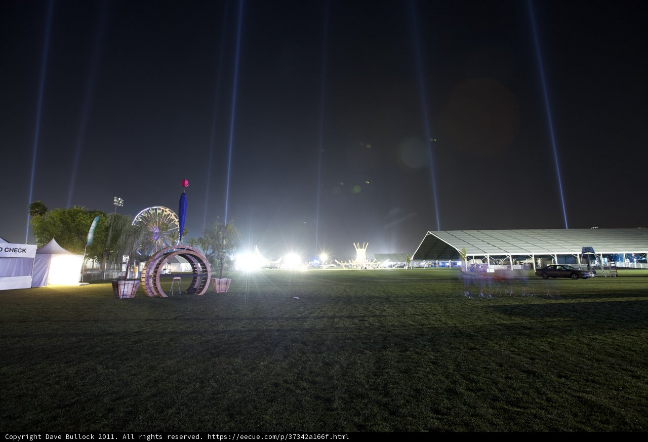 Illuminated Tent at Coachella
