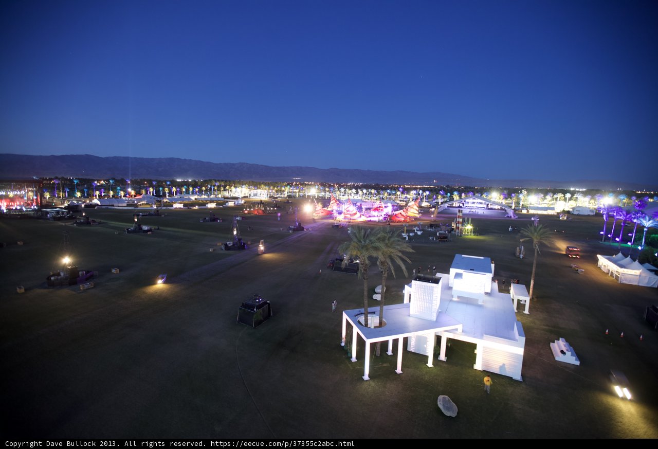 Lights and People at Coachella
