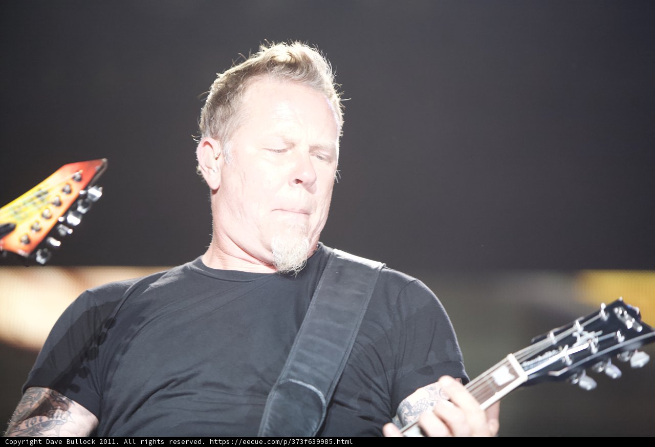 James Hetfield of Metallica Rocks the Big Four Festival