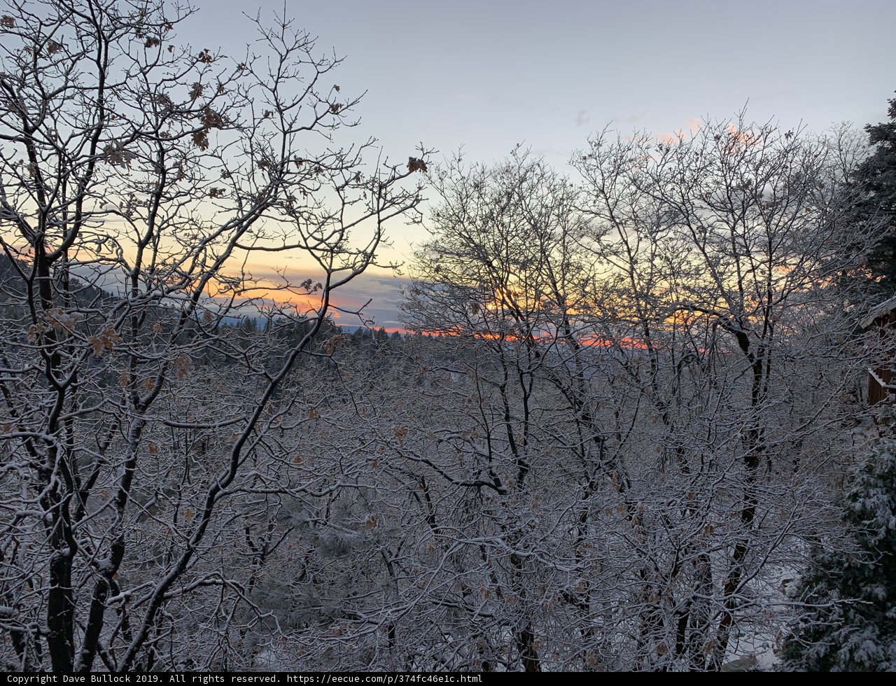 Winter Wonderland Sunset