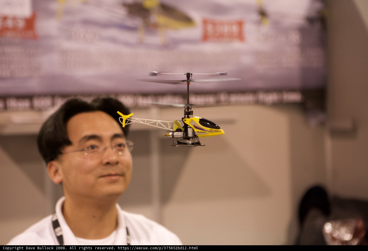 Marveling at a Helicopter in the Sky