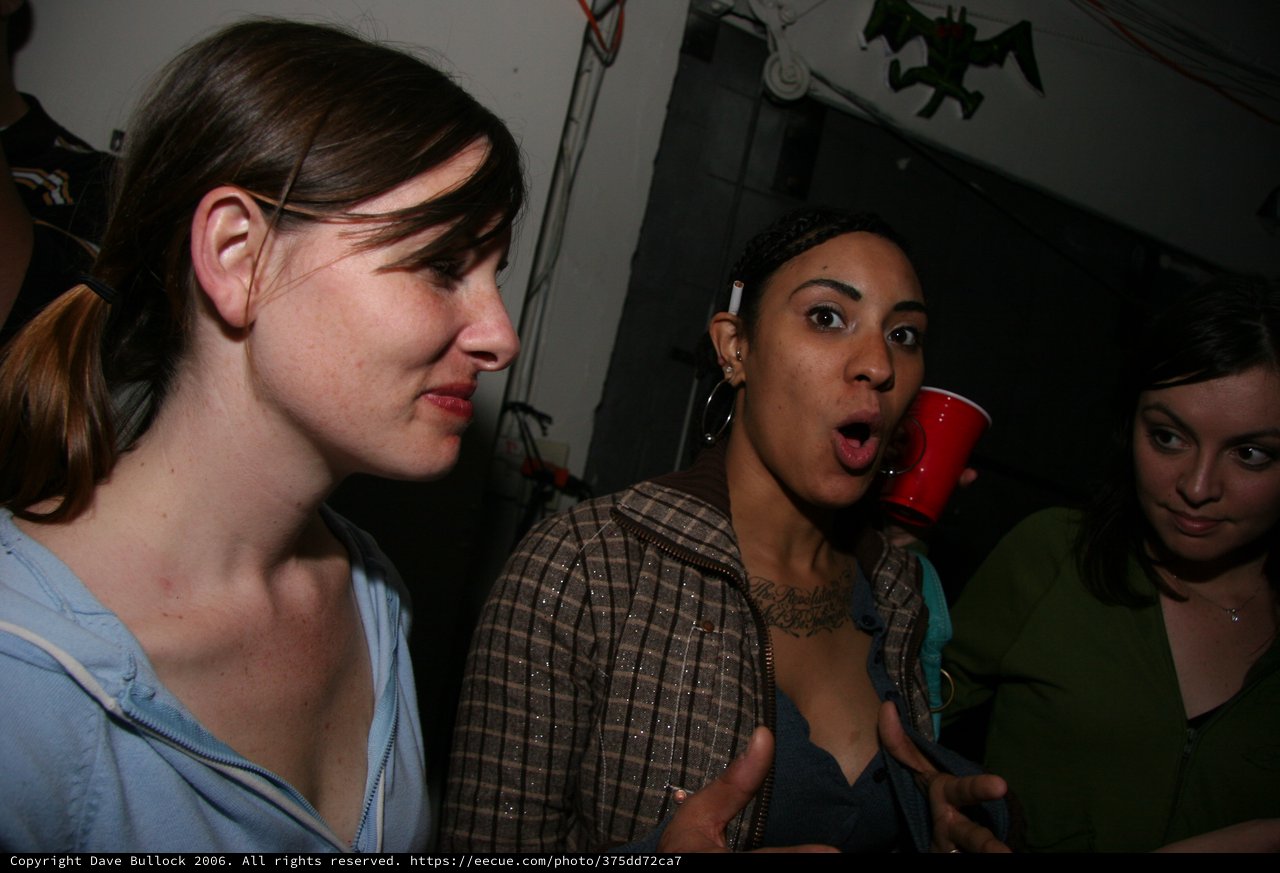 Three Women at New Year's Eve Party 2005