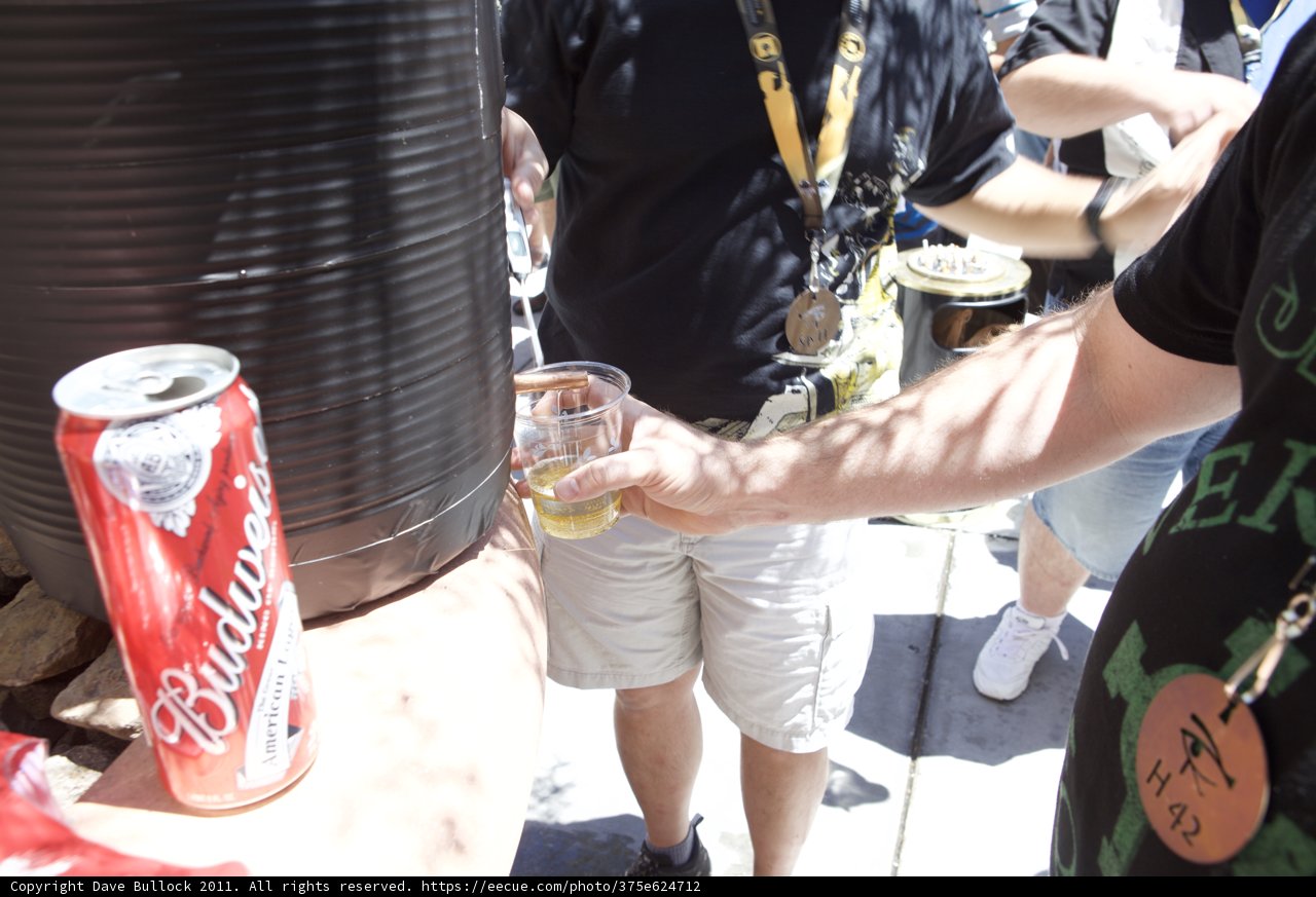 Cooling off with a cold one