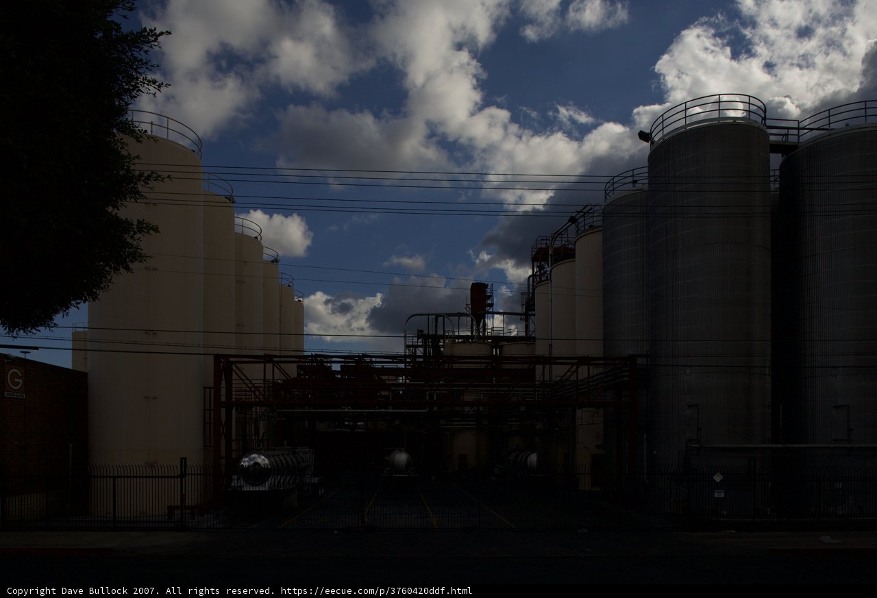 Moody Skies Over Industrial Landscape