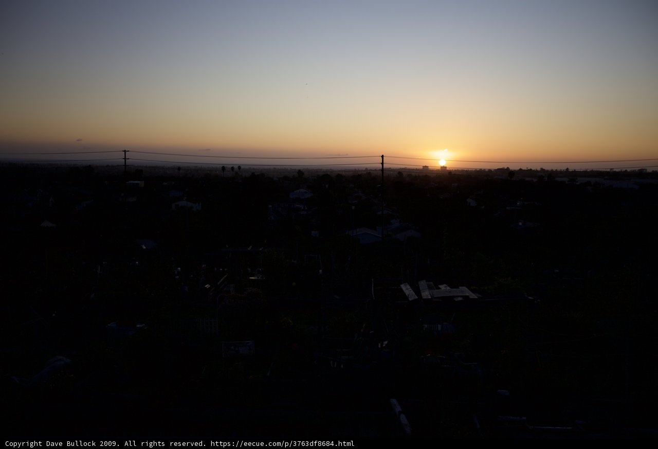 Rooftop Sunset over the City