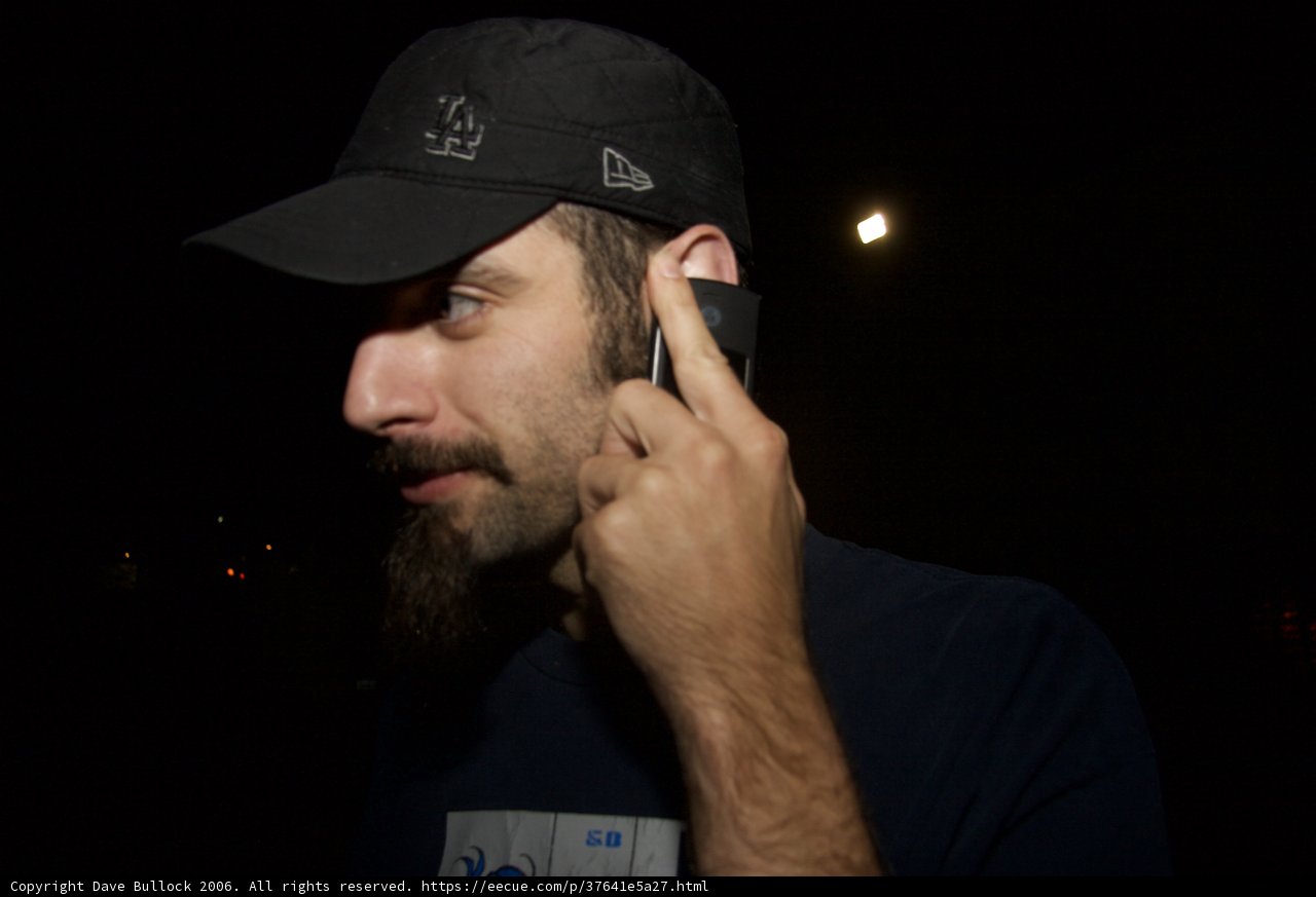 Man with Beard Stargazing