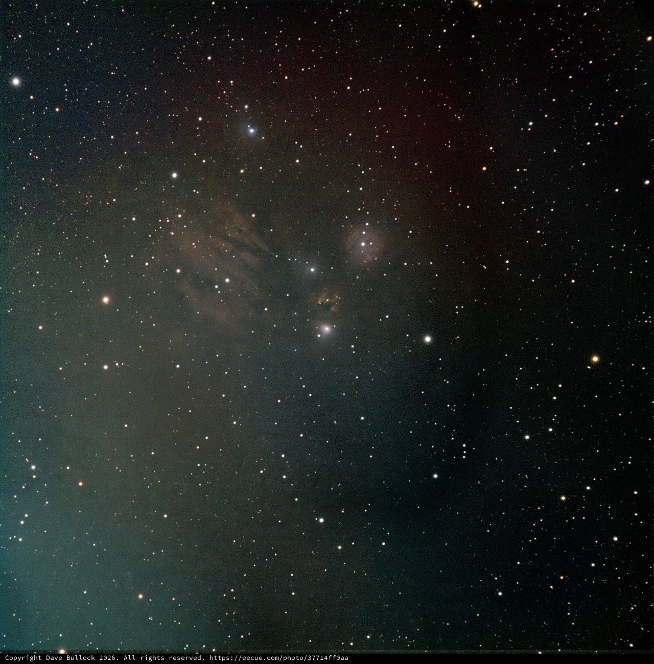 NGC 2170 - Angel Nebula in Narrowband SHO Palette