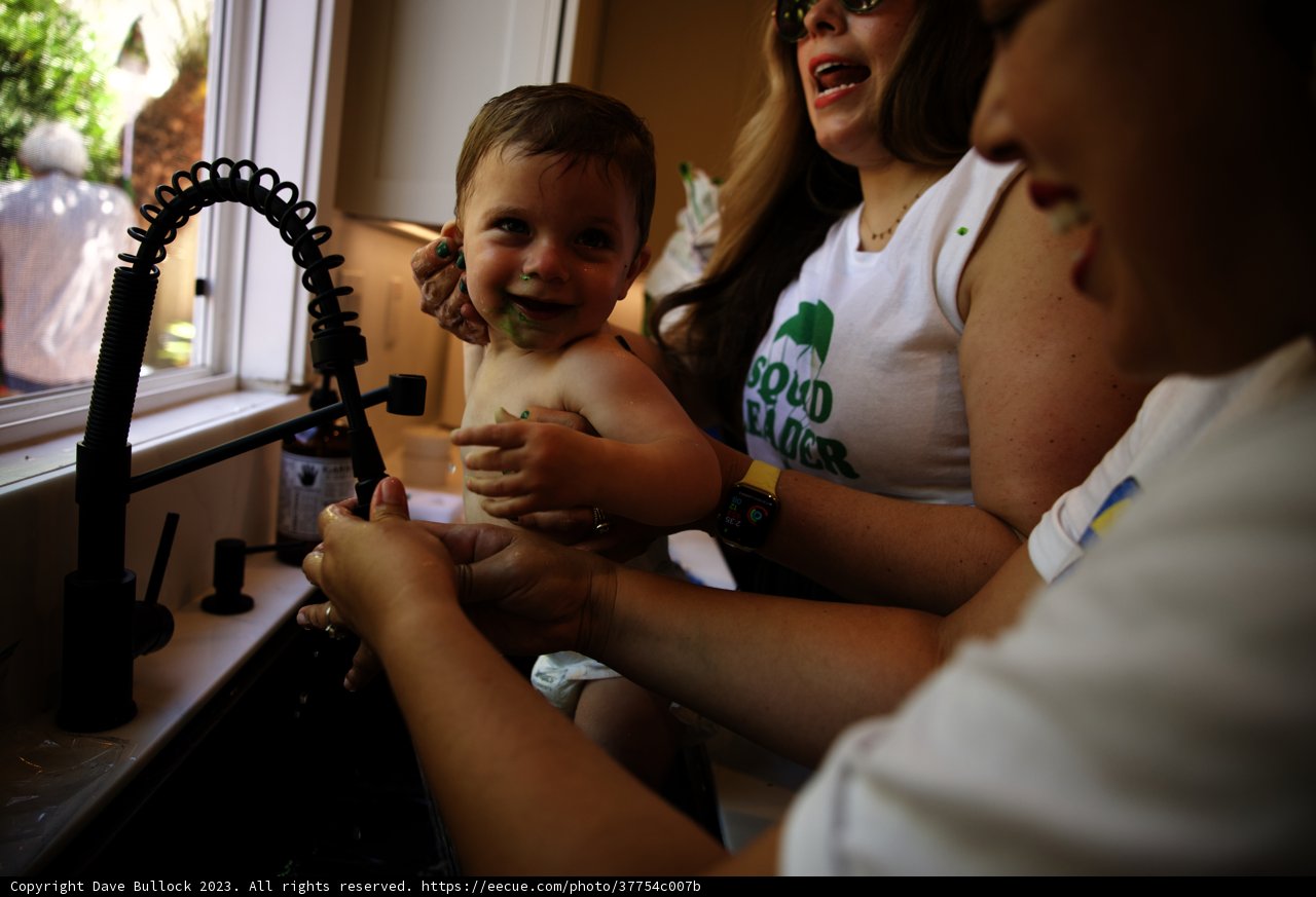 Precious Moment at Wesley's First Birthday Party