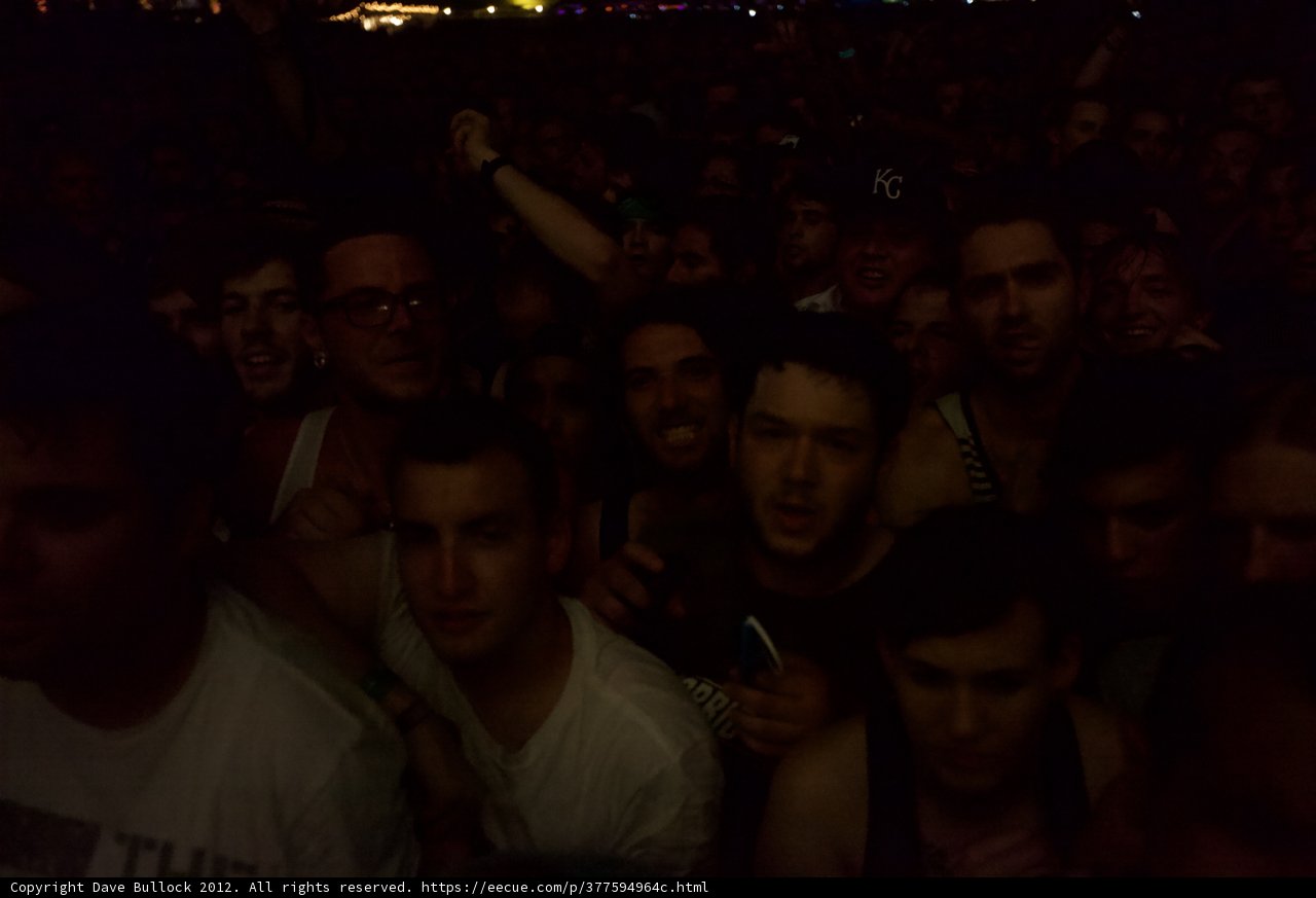 Center Stage Caption: Nick Robinson steals the show as a sea of concertgoers surround him at Coachella 2012 Weekend 2.