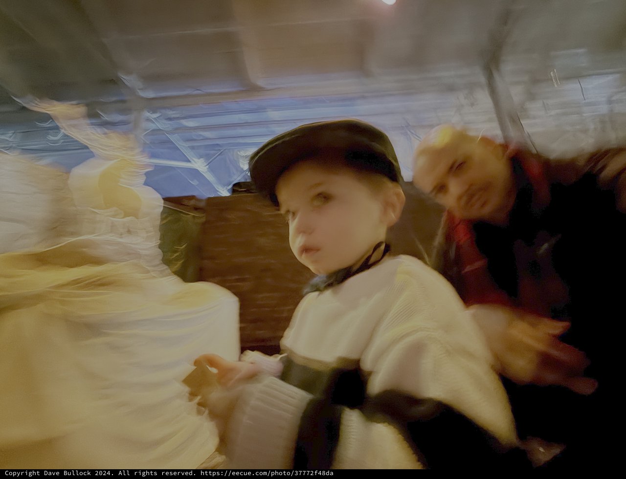 Motion Blur Portrait with Green Cap