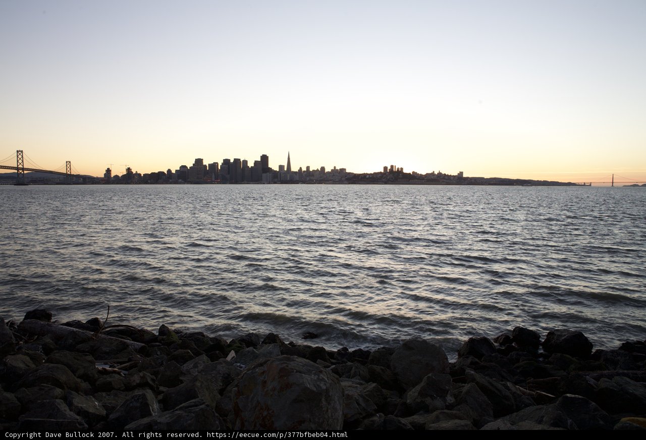 Sunset over the Bay