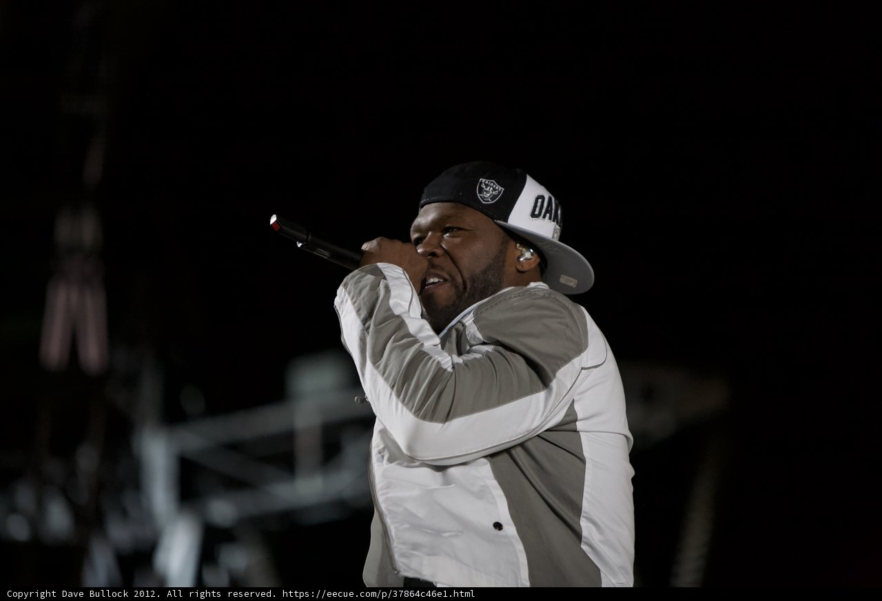 50 Cent Takes the Stage in White