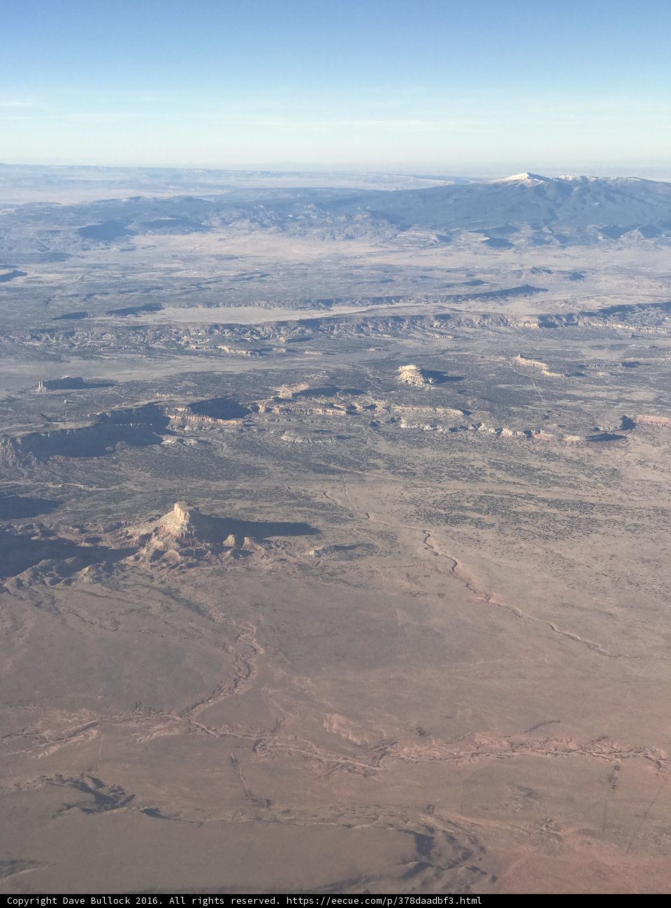 Majestic Desert Mountains from Above