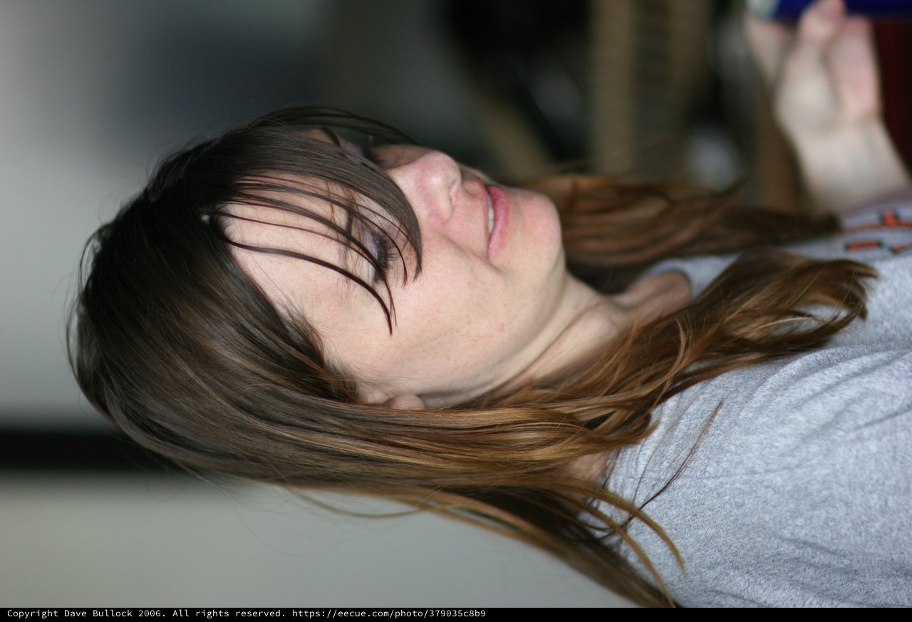 Candid Portrait of Penelope with Windswept Bangs