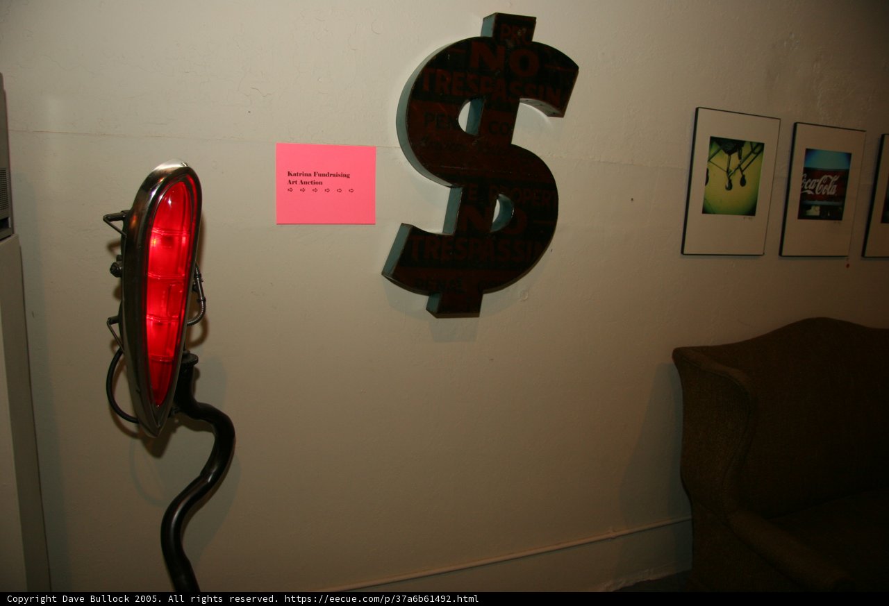 Red Sign in Living Room