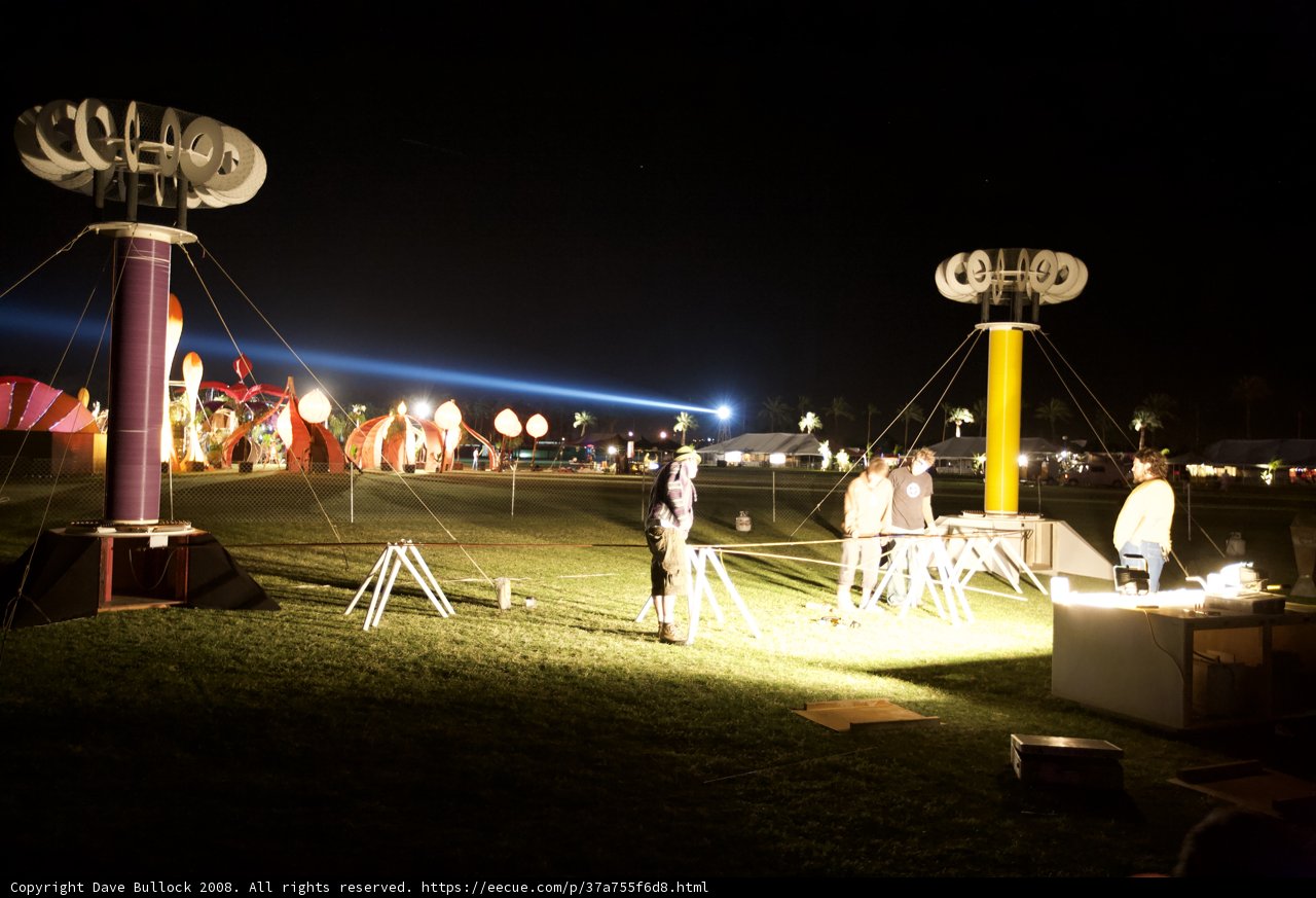 Nighttime Gathering Under the Tent