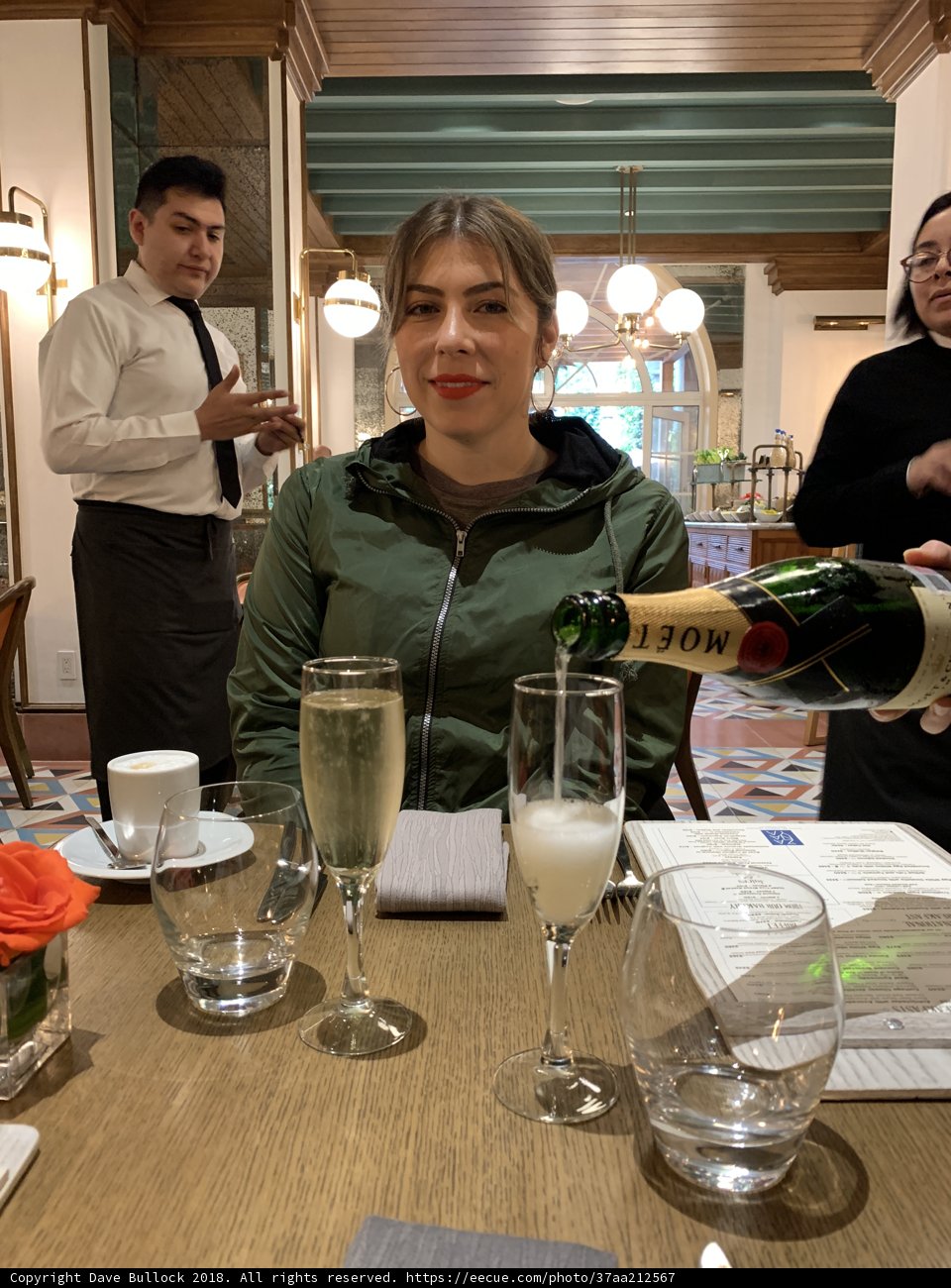 Celebrating with Champagne