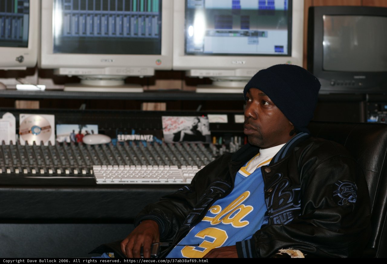 MC Eiht in the Studio