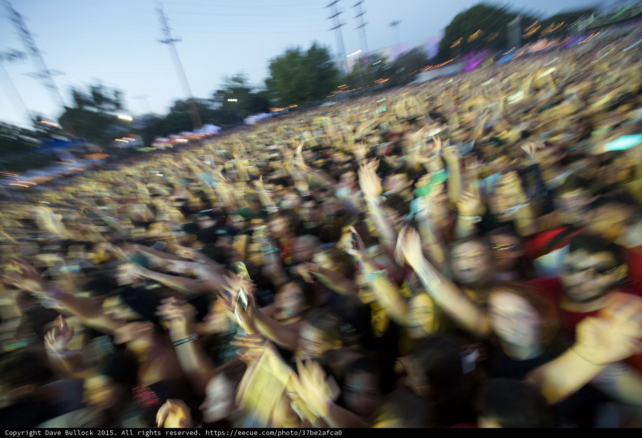 Abstract Zoom Blur Crowd