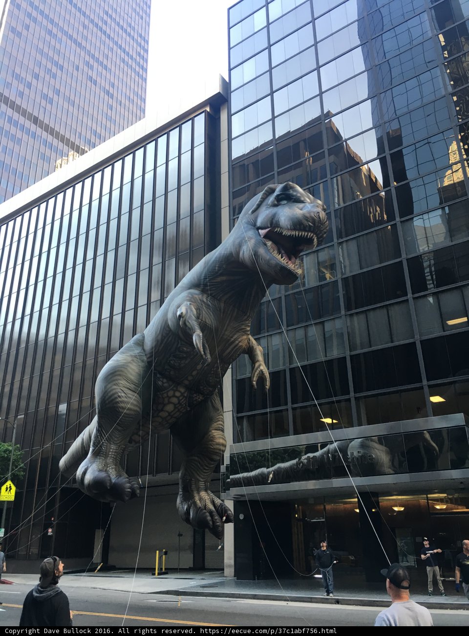 Dinosaur Balloon Takes Over Los Angeles