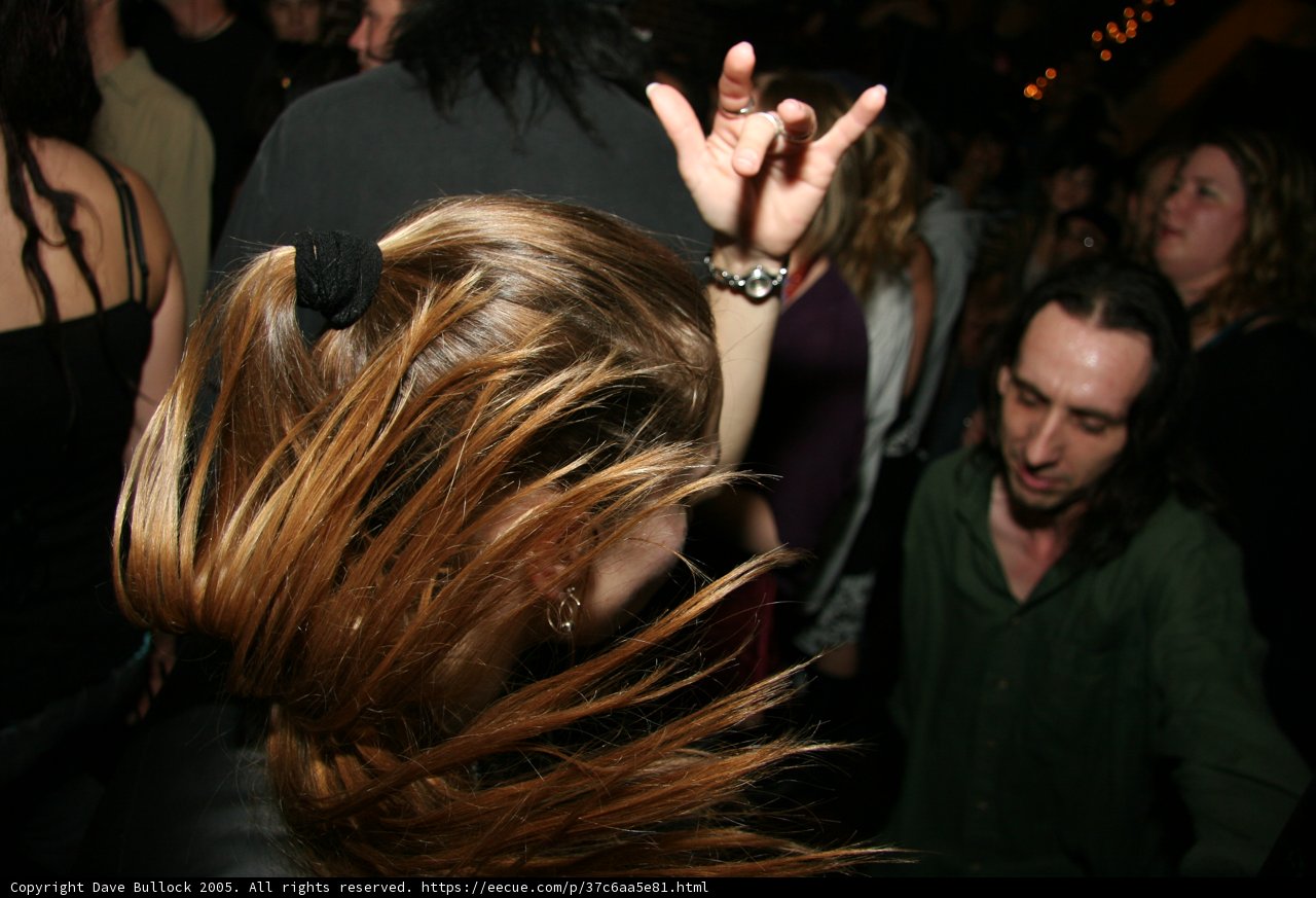 Windblown Beauty at the Club
