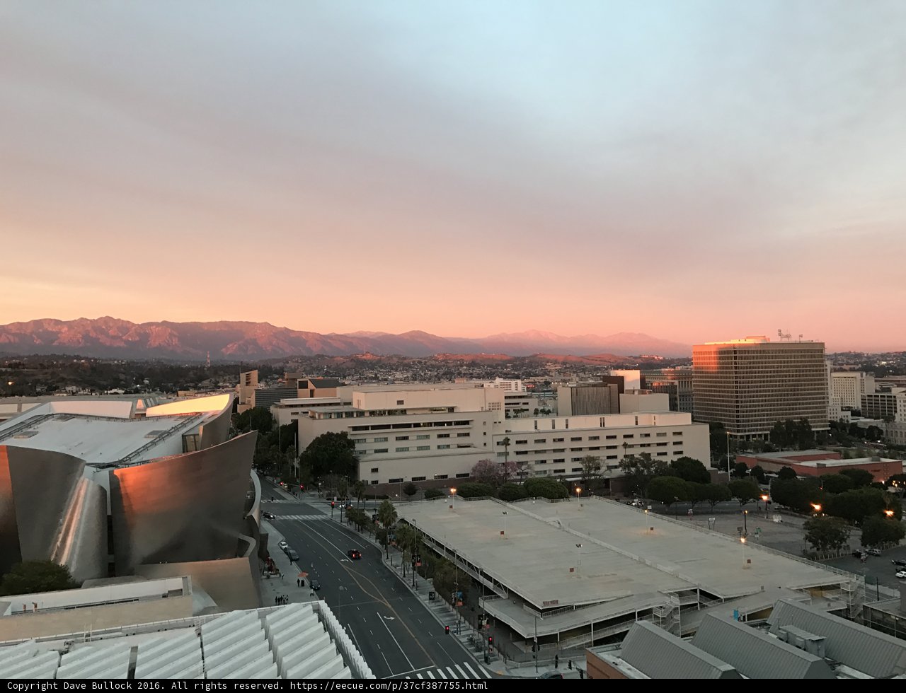 Sunset over the Los Angeles Metropolis