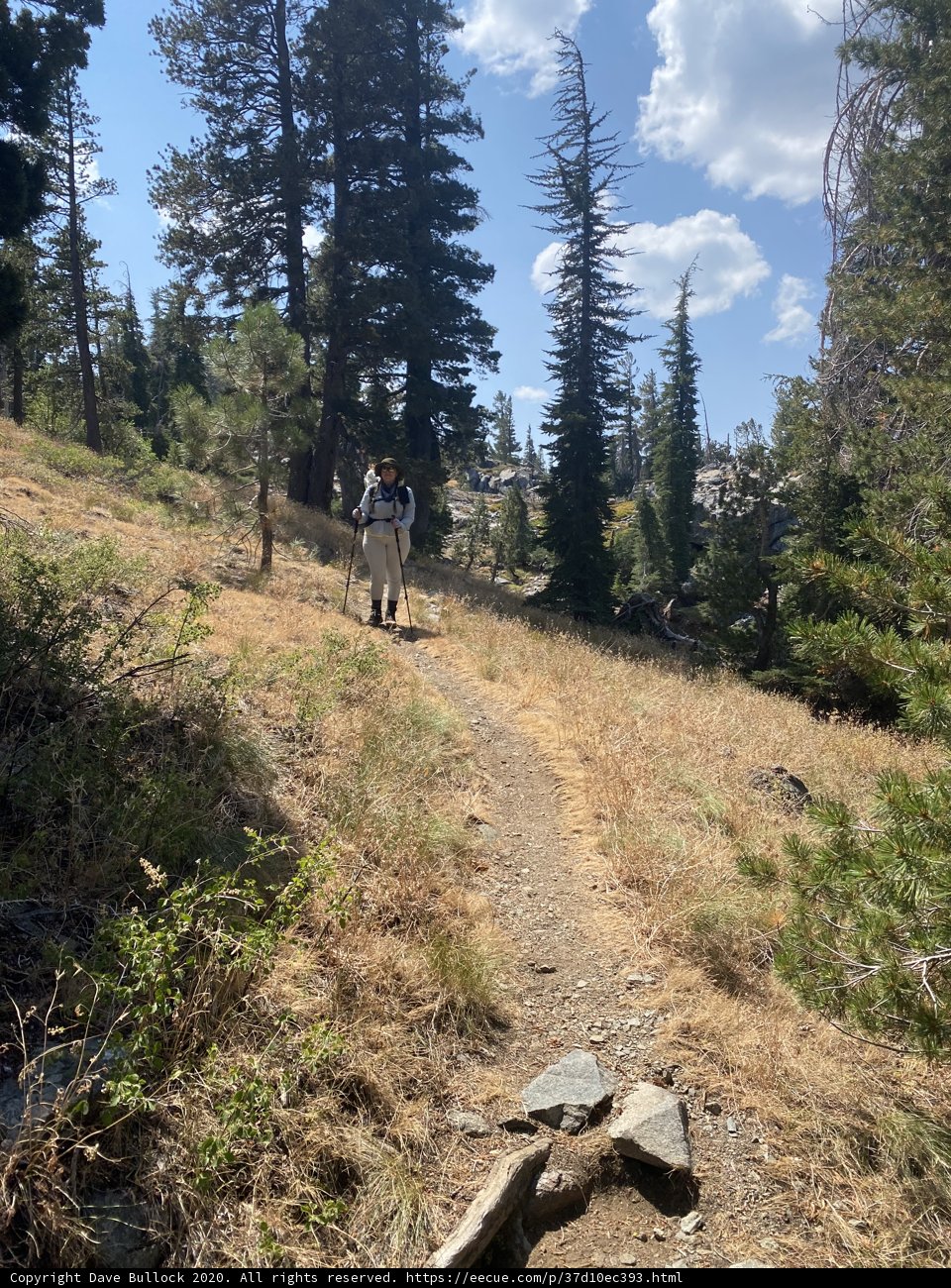 Hiking through the Desolation Wilderness