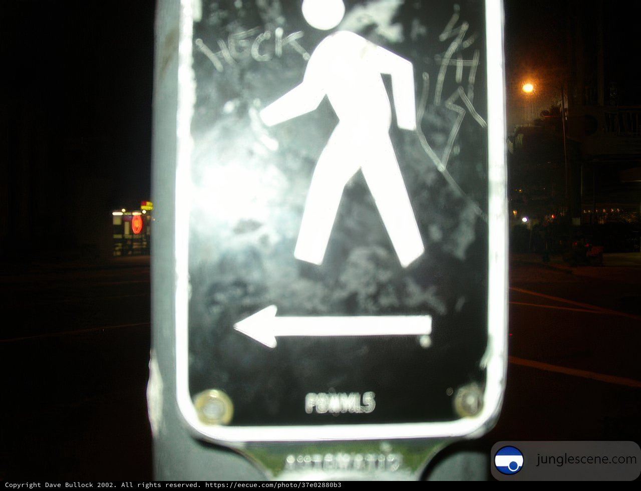 Walking Man Road Sign